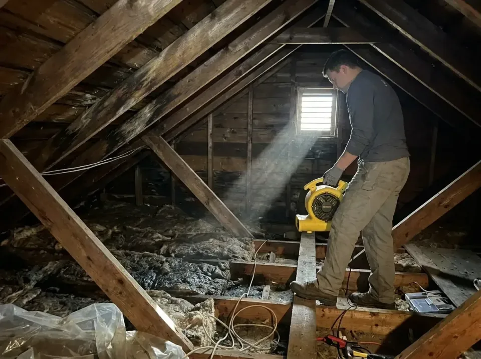 attic-water-damage-drying-proc-007 — frequently asked questions, Emergency Water Extraction & 24/7 Flood Response in Roebuck…